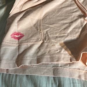 JCrew  XL women’s pink kiss shorts